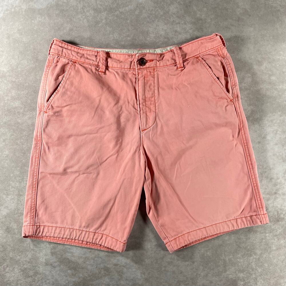 Hollister Classic Fit Pink Salmon Chino Shorts Men’s 32W Summer Casual